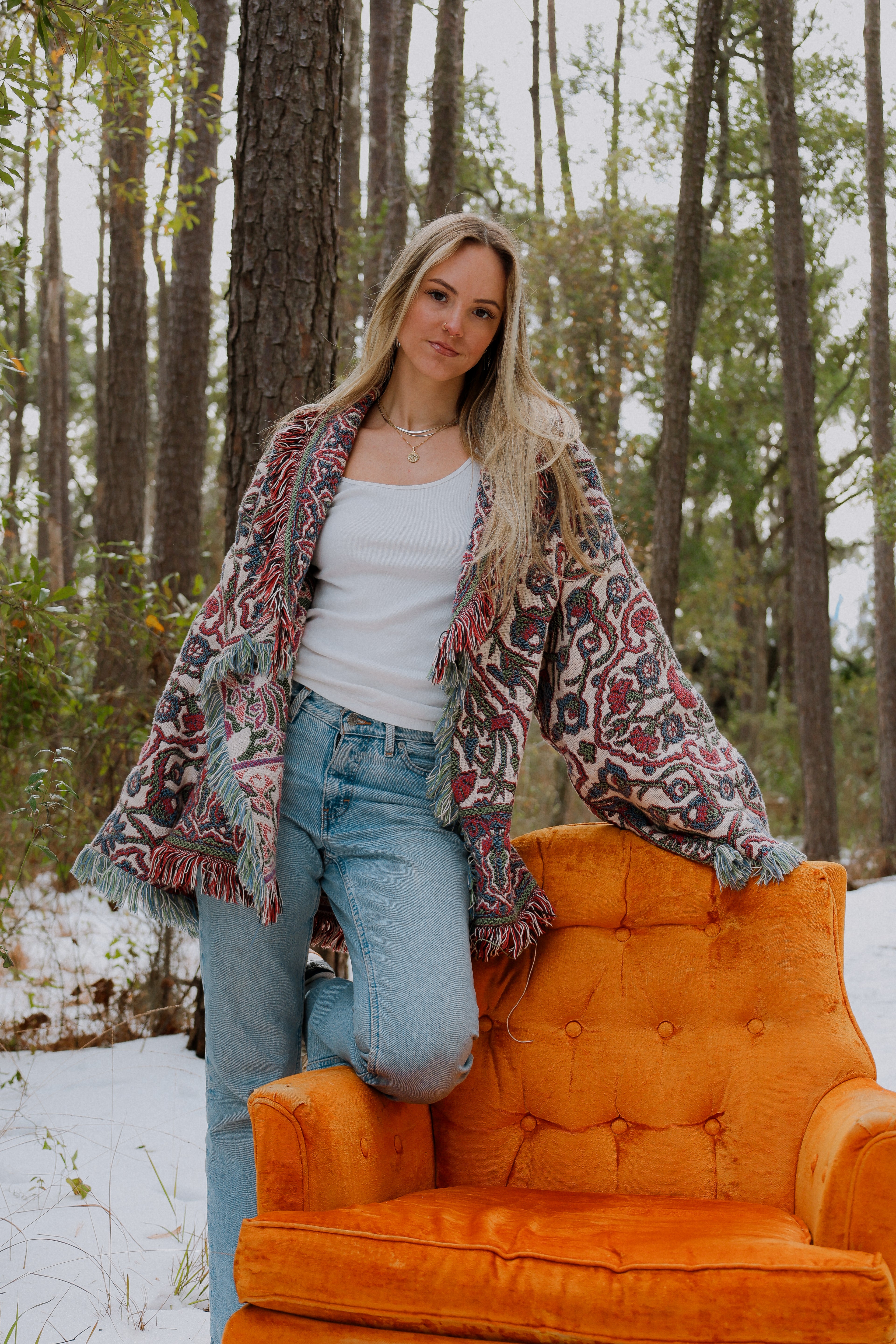 “Seasonal Obsession” Throw Cardigan